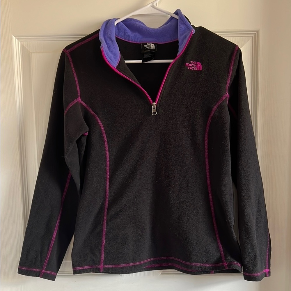 THE NORTH FACE GLACIER 1/4 ZIP FLEECE GIRLS' SIZE XL - Picture 2 of 4